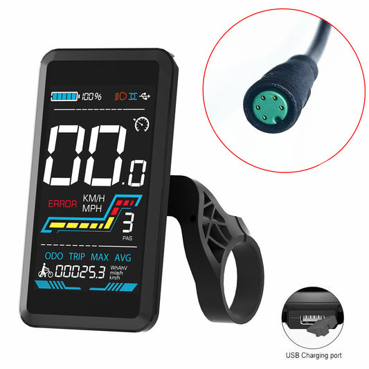 Yolin YL91F-V Intelligent LCD Display for CMACEWHEEL Electric Bicycle Ebike