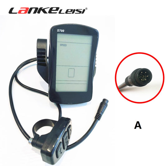 S700 Multifunktionell LCD Visa cykeldator för Lankeleisi Electric Bike