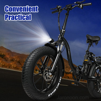 CMACEWHEEL Y20-NEW 750W 20 tum Folding E-cykel Fat Tire Mountain Bike Snow 48V 17A Electric Bike Dual Disc Brake