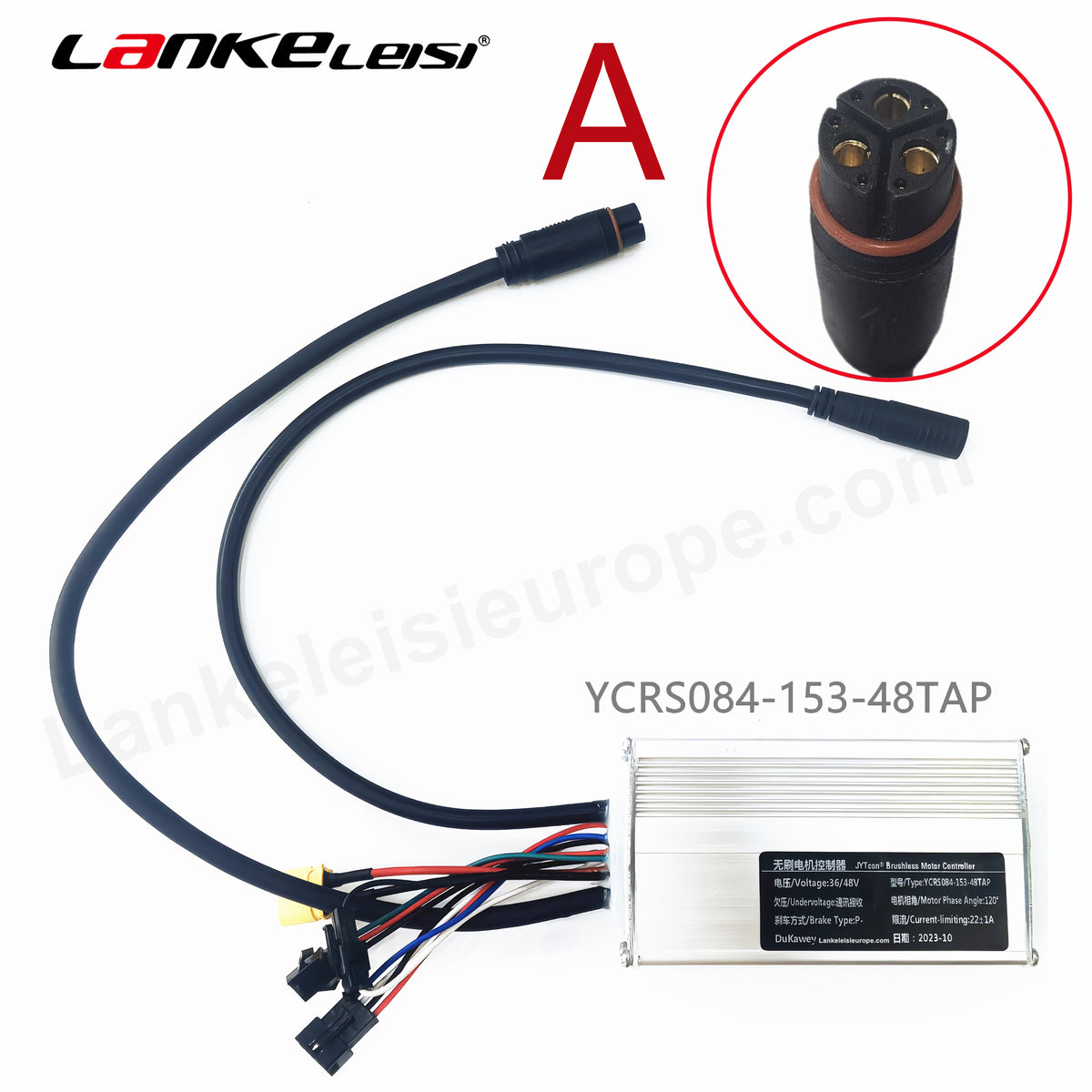 YCRS084-153-48TAP controller (black plastic plug)