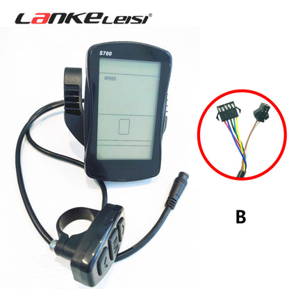S700 Multifunktionell LCD Visa cykeldator för Lankeleisi Electric Bike